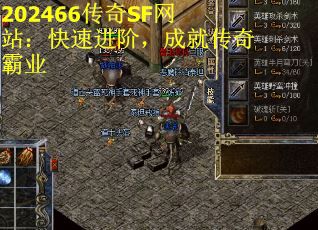 202466传奇SF网站：快速进阶，成就传奇霸业