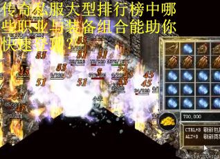 传奇私服大型排行榜中哪些职业与装备组合能助你快速登顶？