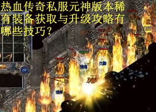 热血传奇私服元神版本稀有装备获取与升级攻略有哪些技巧？
