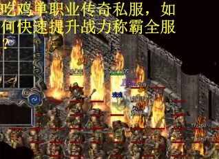 吃鸡单职业传奇私服，如何快速提升战力称霸全服？