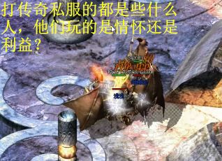 打传奇私服的都是些什么人，他们玩的是情怀还是利益？