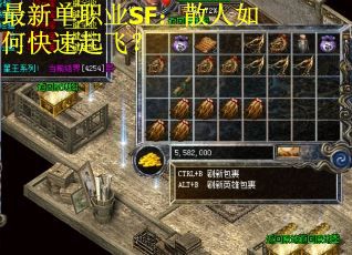 最新单职业SF：散人如何快速起飞？
