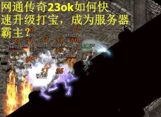 网通传奇23ok如何快速升级打宝，成为服务器霸主？