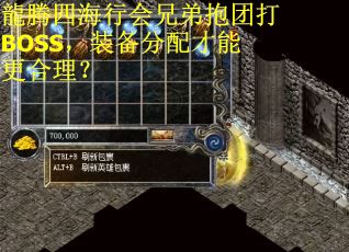 龍腾四海行会兄弟抱团打BOSS，装备分配才能更合理？