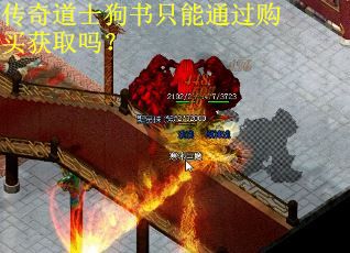 传奇道士狗书只能通过购买获取吗？